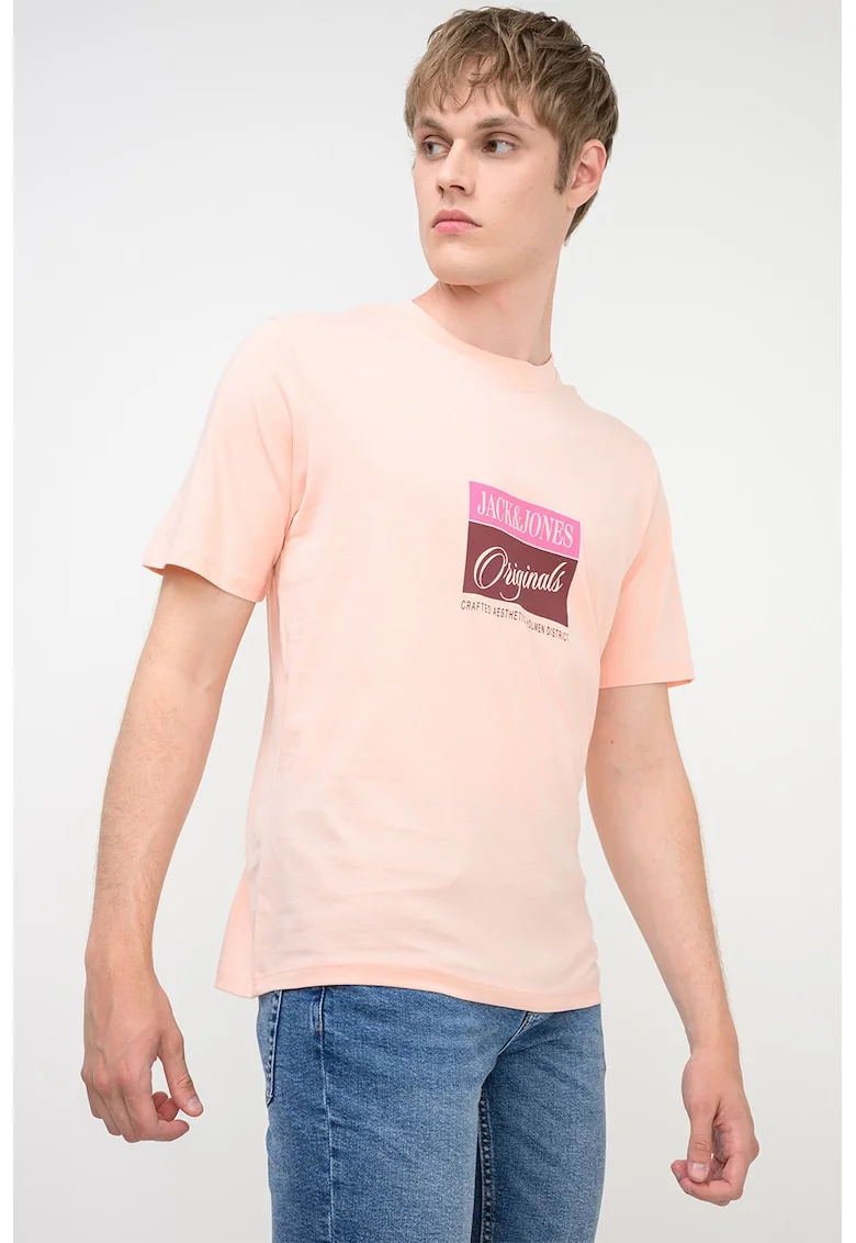 Tricou din bumbac organic Hyeres, Piersica