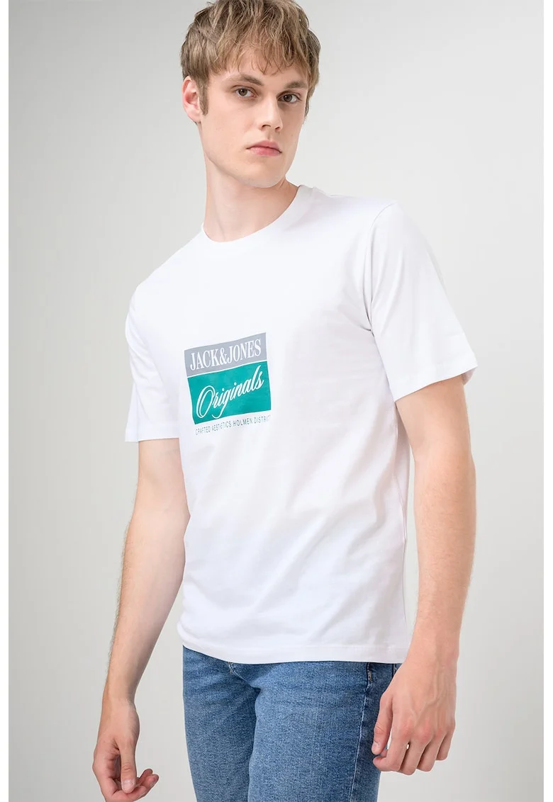 Tricou din bumbac organic Hyeres, Alb optic