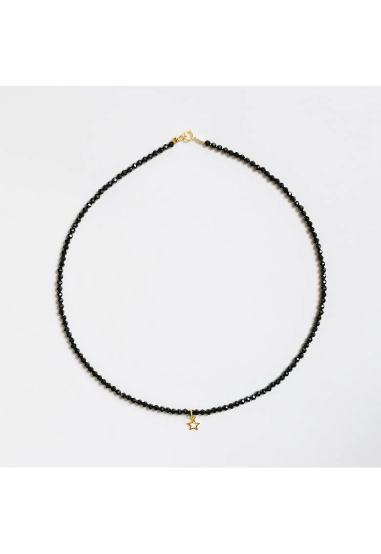 Colier handmade realizat din pietre semipretioase spinel, accesorii argint925
