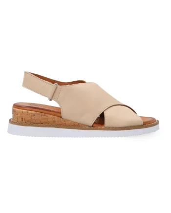 Sandale din piele naturala cu barete incrucisate,
