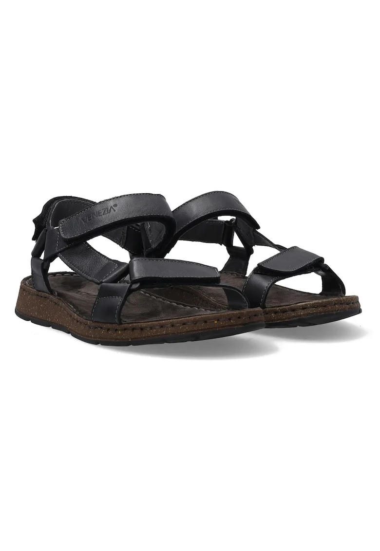 Sandale din piele cu velcro, Velcro
