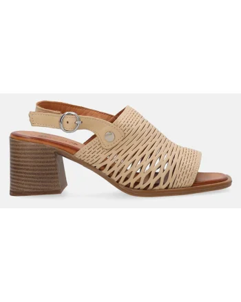 Sandale slingback cu toc masiv
