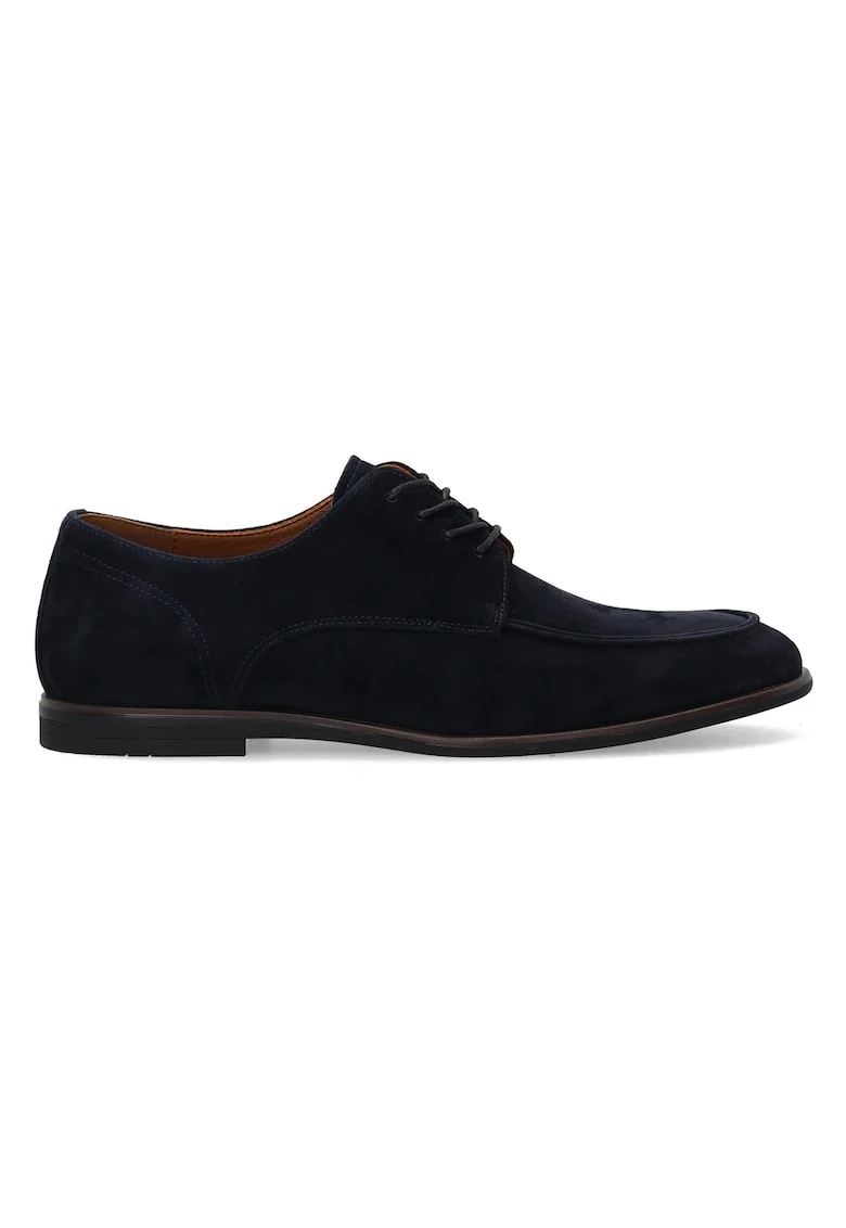 Pantofi derby din piele intoarsa,