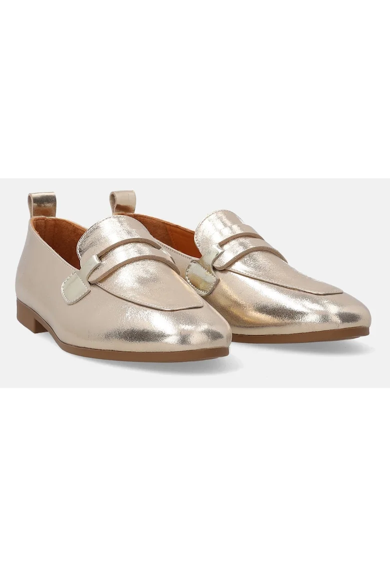 Pantofi loafers cu varf rotund uni