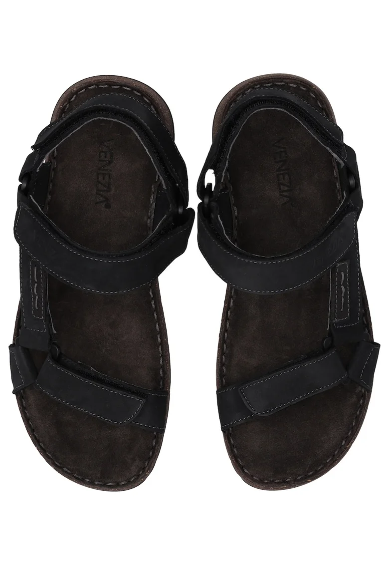 Sandale velcro din nabuc