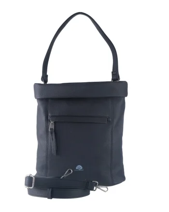 Geanta umar dama piele ecologica negru 28 x 28 x 11 cm, Mad'l Dasch Kathi,