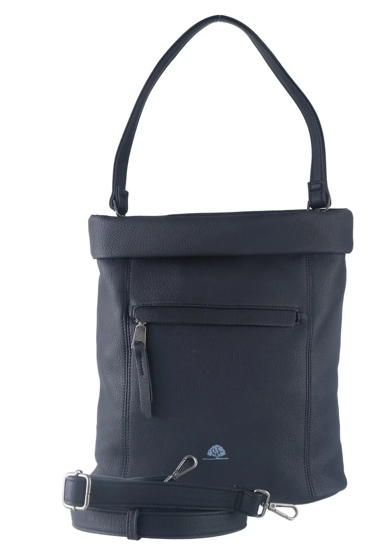 Geanta umar dama piele ecologica negru 26 x 24 x 11 cm, Mad'l Dasch Leni,