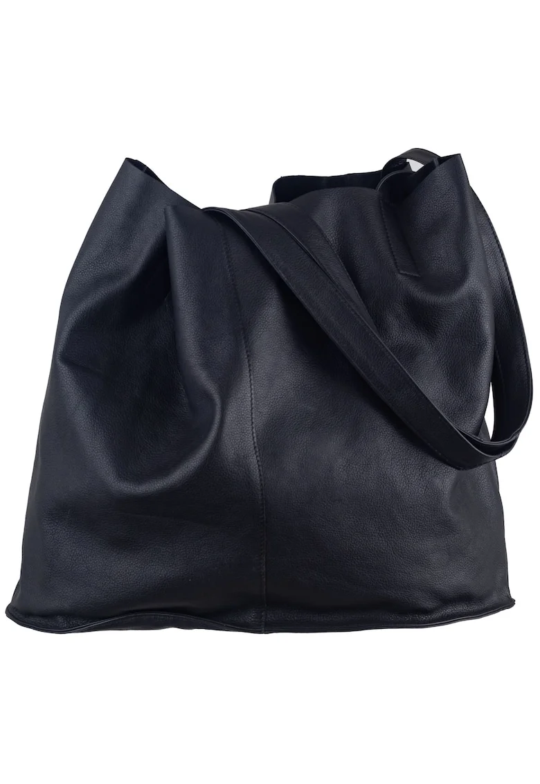 Geanta umar dama piele naturala 43 x 31 x 13 cm, NAPPA - Carmen,, Negru