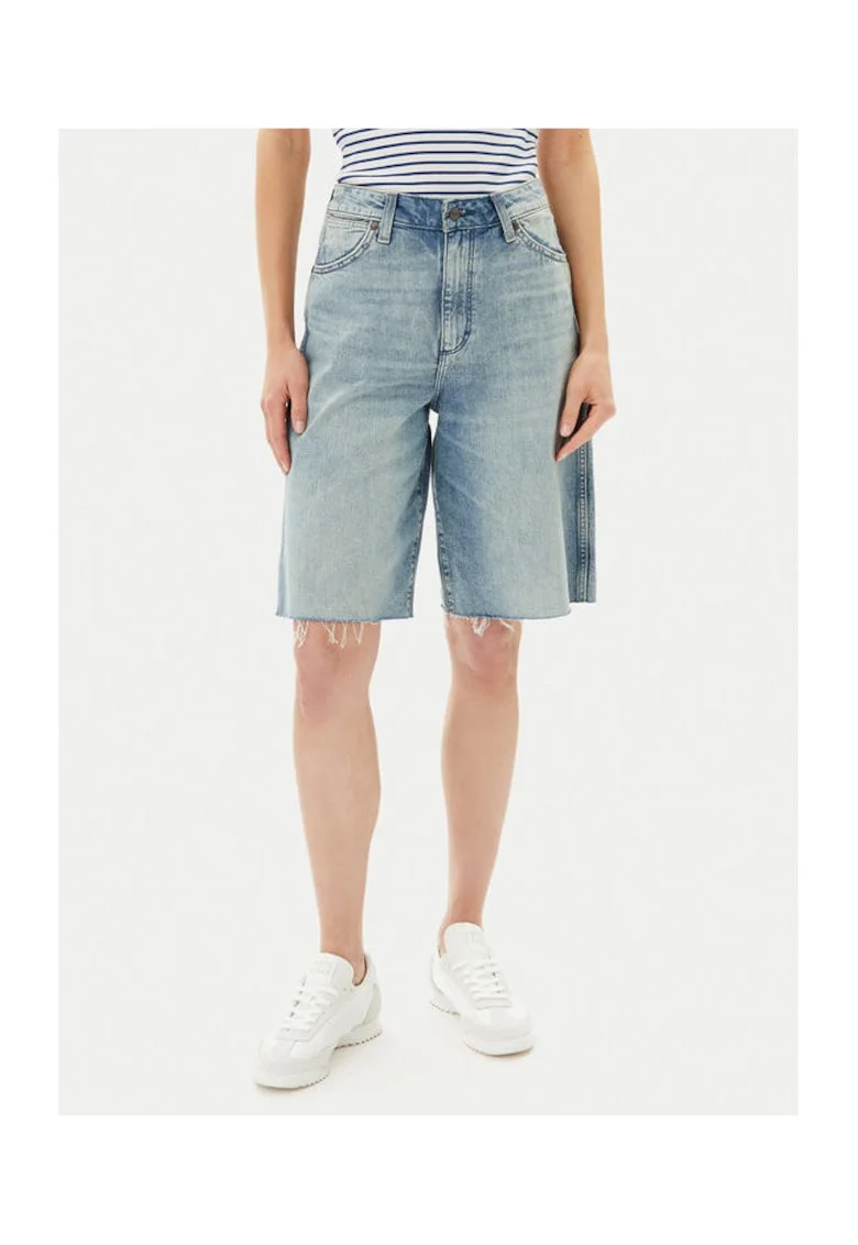 Pantaloni scurti din denim dama  112362710, Bumbac, Albastru, Albastru