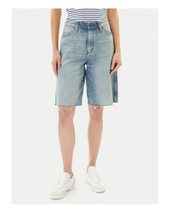 Pantaloni scurti din denim dama  112362710, Bumbac, Albastru, Albastru