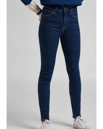Blugi dama  Scarlett High, skinny, talie inalta, bleumarin, bumbac/poliester/elastan