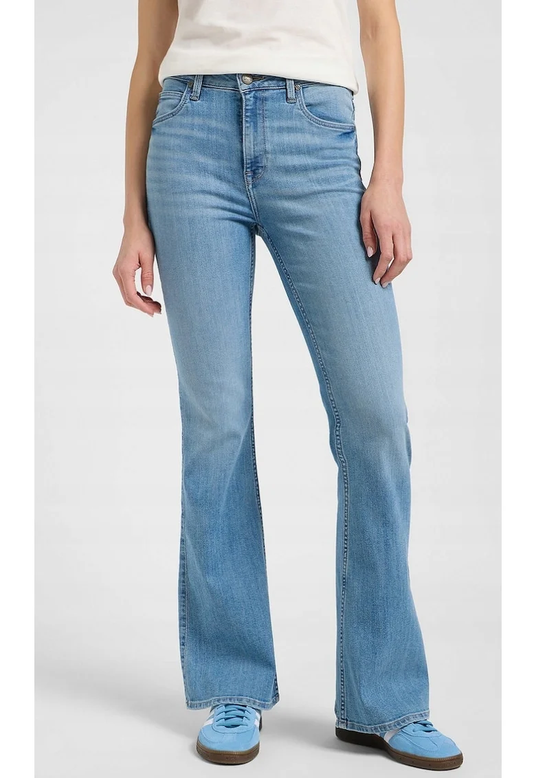 Blugi dama  Breese, skinny, albastru deschis, denim elastic, bumbac/poliester/elastan,