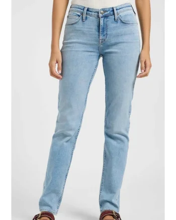 Blugi dama  Marion Straight, albastru deschis, elastici, din bumbac