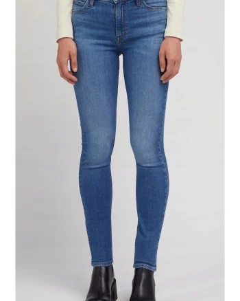 Blugi dama  Scarlett High, skinny, albastru, bumbac|lyocell|elastan, talie inalta