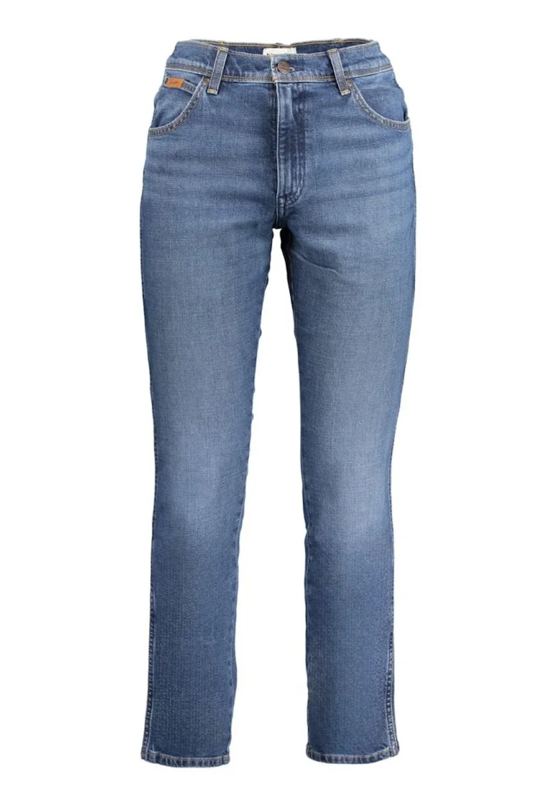 Blugi barbati Larston, cu talie medie si croiala Slim fit, Albastru inchis, Albastru