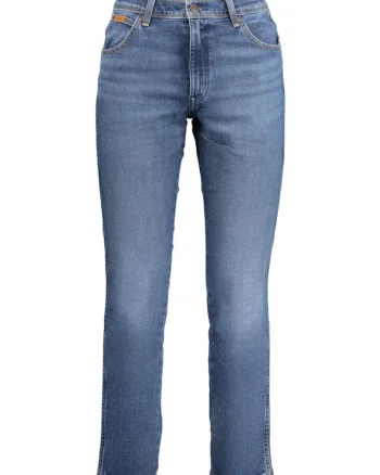 Blugi barbati Larston, cu talie medie si croiala Slim fit, Albastru inchis, Albastru