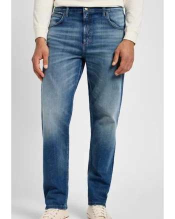 Blugi barbati,  Relaxed Rising Tide, talie inalta, albastru, bumbac,