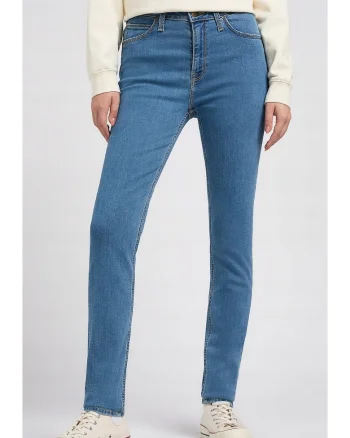 Blugi dama  Scarlett, skinny, albastru, bumbac/poliester/elastan, talie inalta