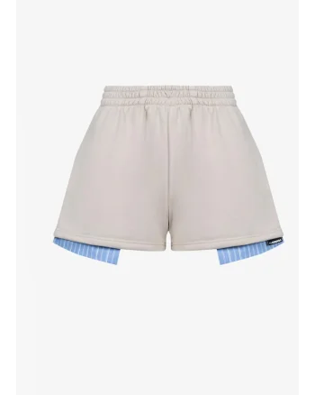 Pantaloni scurti uni, Bej