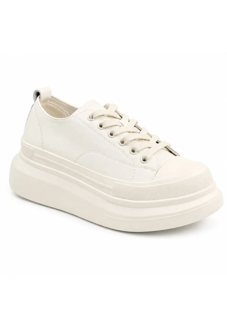 Pantofi dama piele naturala 227802, Crem