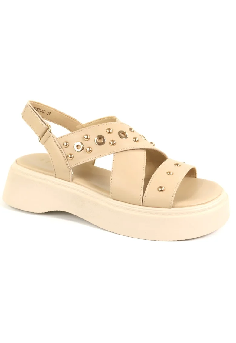 Sandale dama piele naturala H1WC80014C 03 N, Bej
