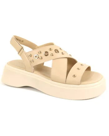 Sandale dama piele naturala H1WC80014C 03 N, Bej