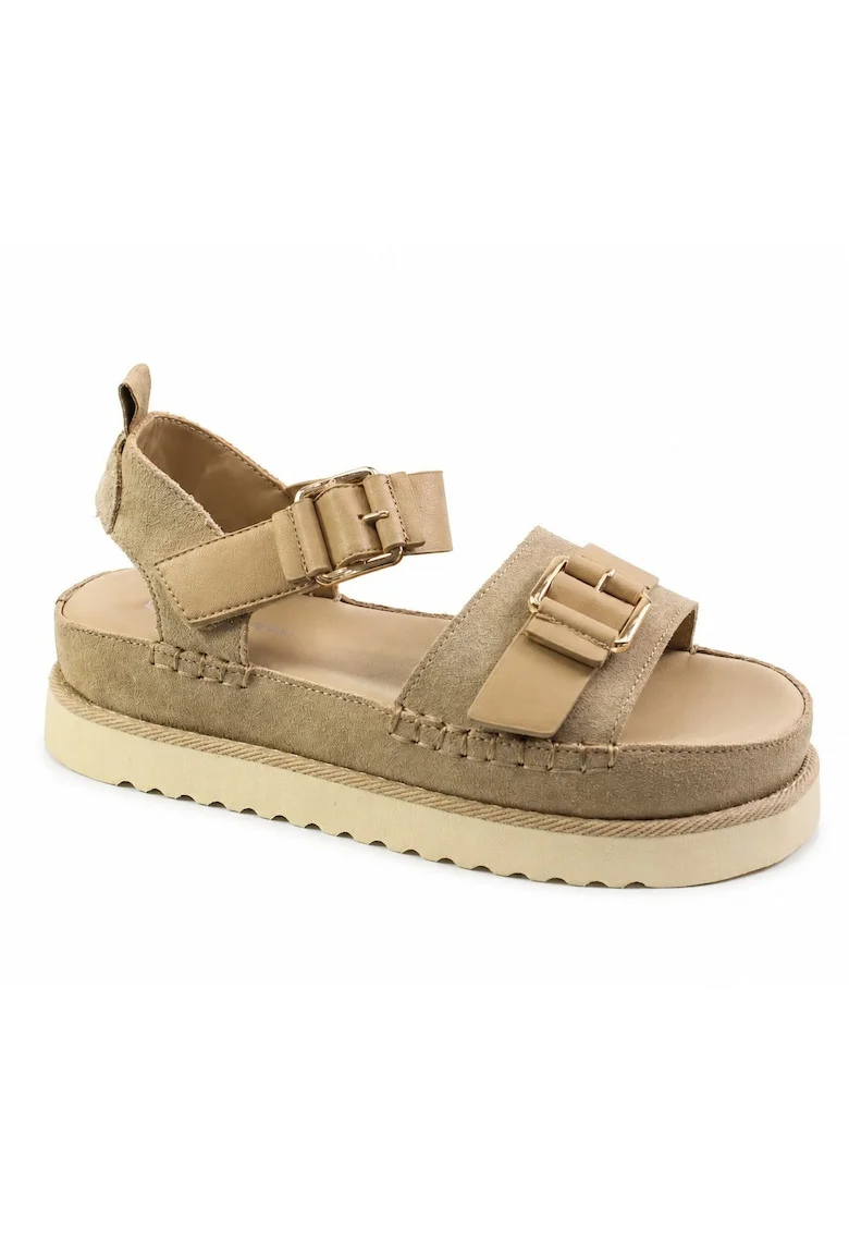 Sandale dama piele naturala D113 OWS002, Bej