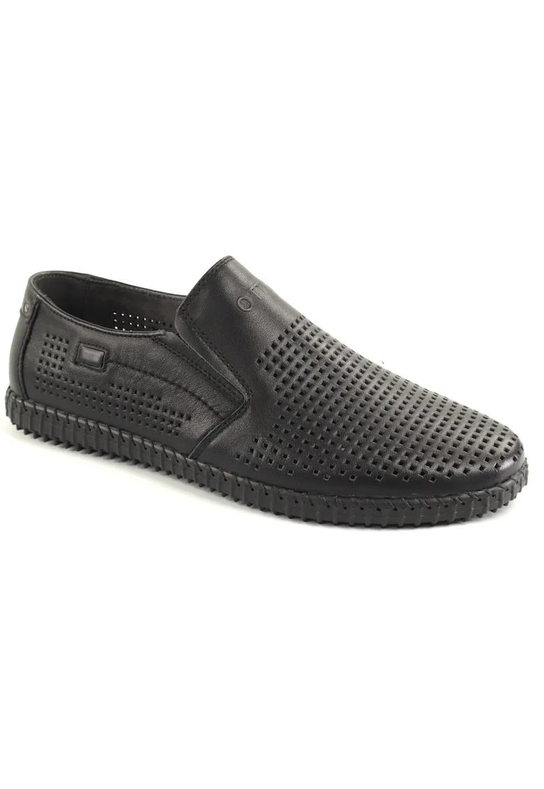 Pantofi barbati vara piele naturala 85DT80005A 01 N, Negru