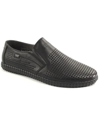 Pantofi barbati vara piele naturala 85DT80005A 01 N, Negru