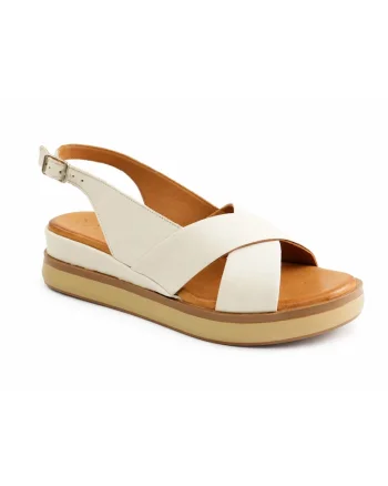 Sandale dama piele naturala D58 66349, Bej