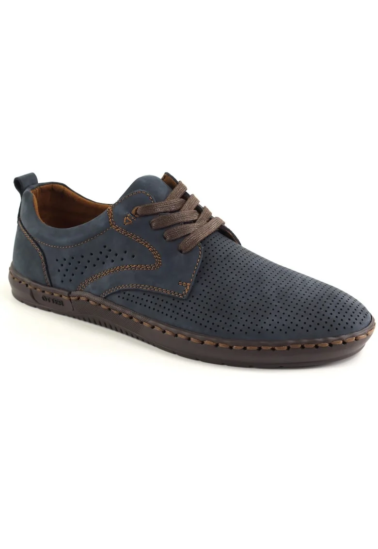 Pantofi barbati vara piele naturala 85DT80010C 42 2, Albastru