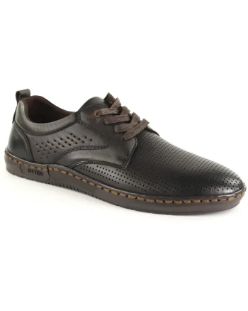Pantofi barbati vara piele naturala 85DT80010B C4 N, Maro