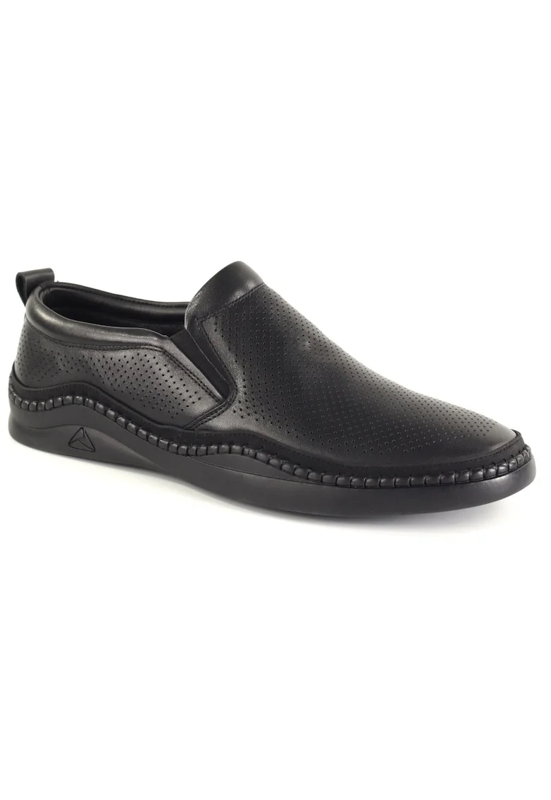 Pantofi barbati vara piele naturala E6E660007A 01 N, Negru