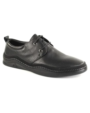 Pantofi barbati vara piele naturala E6E660008A 01 N, Negru