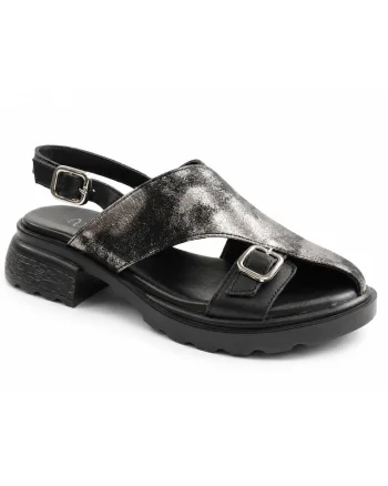 Sandale dama piele naturala D22 S636, Negru