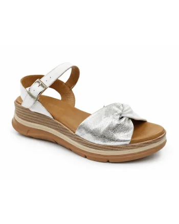 Sandale dama piele naturala D22 S571, Alb