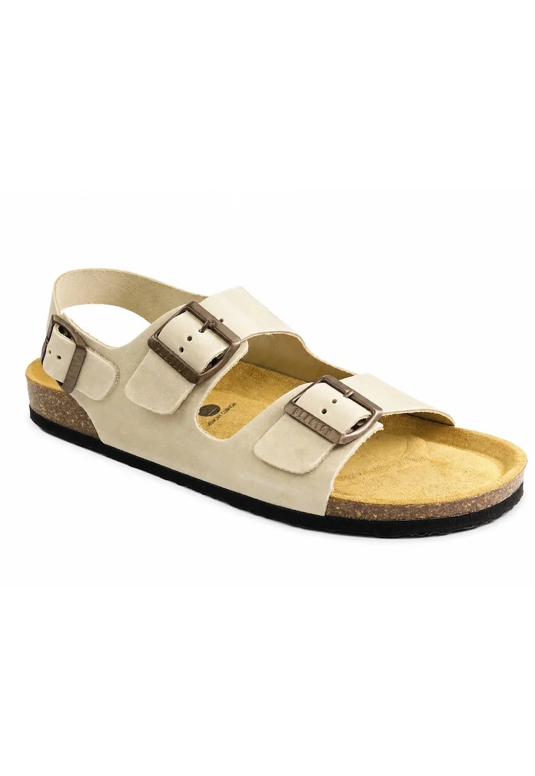 Sandale barbati piele naturala 175113, Bej
