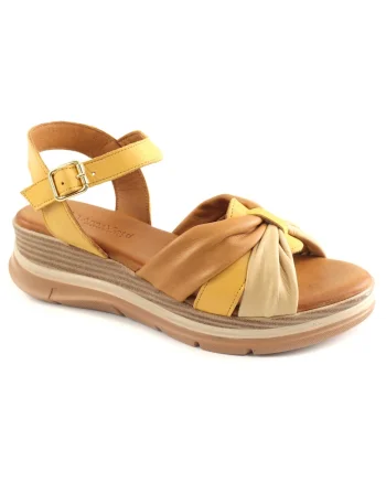 Sandale dama piele naturala D45 2717, Galben