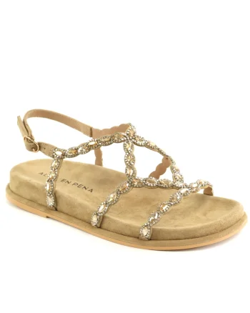 Sandale dama piele naturala V267100, Bej