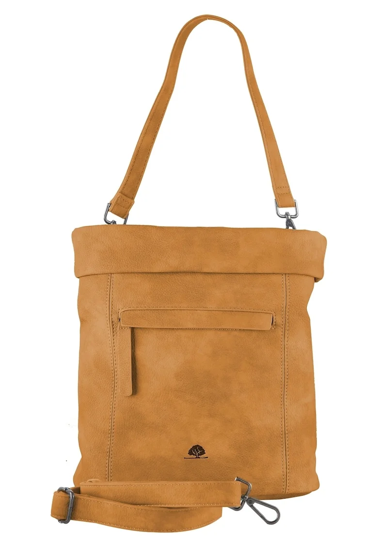 Geanta umar dama piele ecologica 26 x 24 x 11, Mad'l Dasch Lenidwqf, Galben mustar, 26 x 24 x 11 cm