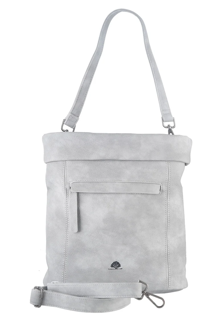 Geanta umar dama piele ecologica 26 x 24 x 11, Mad'l Dasch Lenidwqf, Gri, 26 x 24 x 11 cm