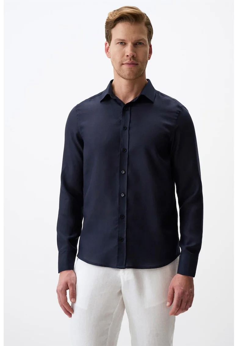 Camasa regular fit din tencel, Albastru ultramarin