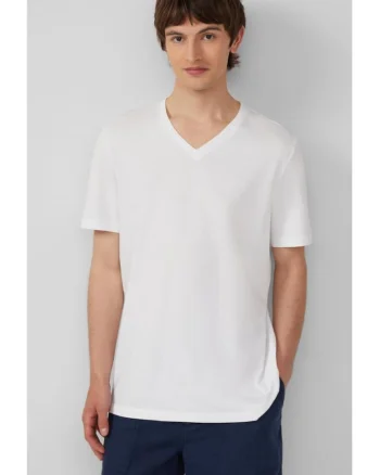 Tricou barbati cu decolteu in V, Regular fit, din bumbac