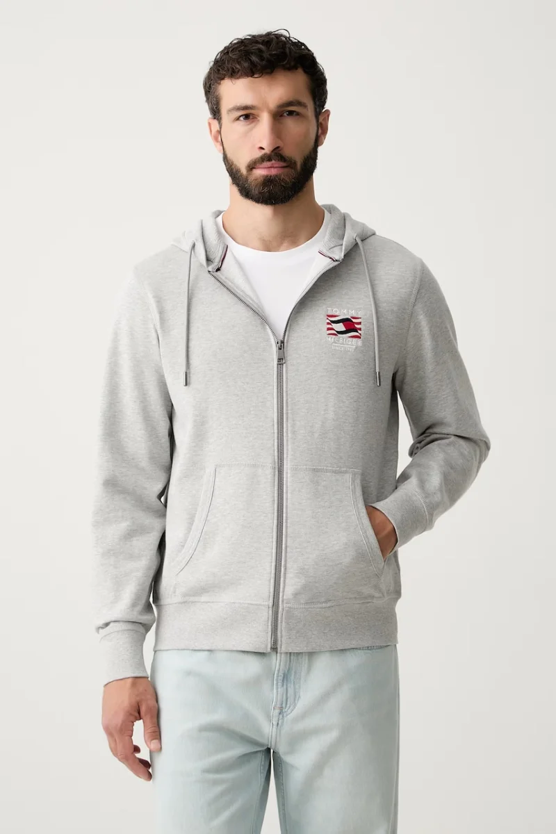 Tommy Hilfiger hanorac cu glugă pentru bărbați, din bumbac