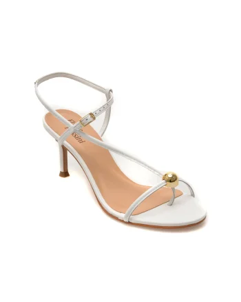 Sandale elegante FLAVIA PASSINI albe, 373401, din piele naturala