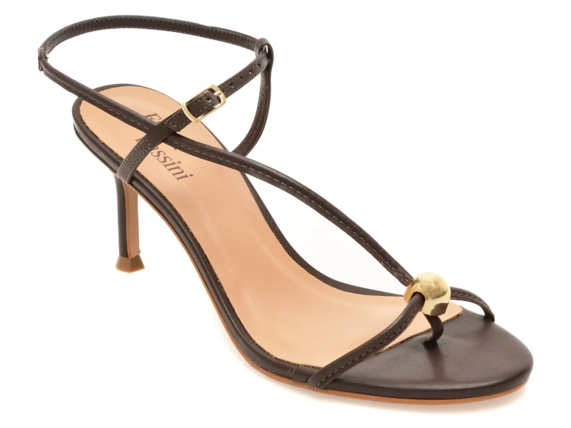 Sandale elegante FLAVIA PASSINI maro, 373401, din piele naturala