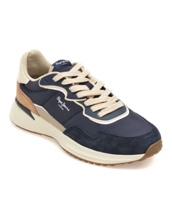 Pantofi sport PEPE JEANS bleumarin, MS60022, din material textil