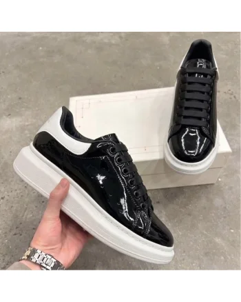 Adidasi barbati  casual negri luciosi AAA