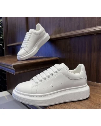 Adidasi barbati casual  albi lucios  VIP AAA
