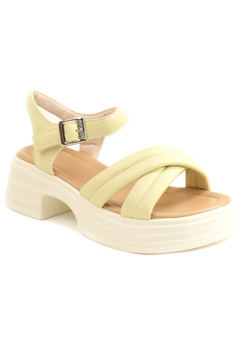 Sandale dama 49013, Galben
